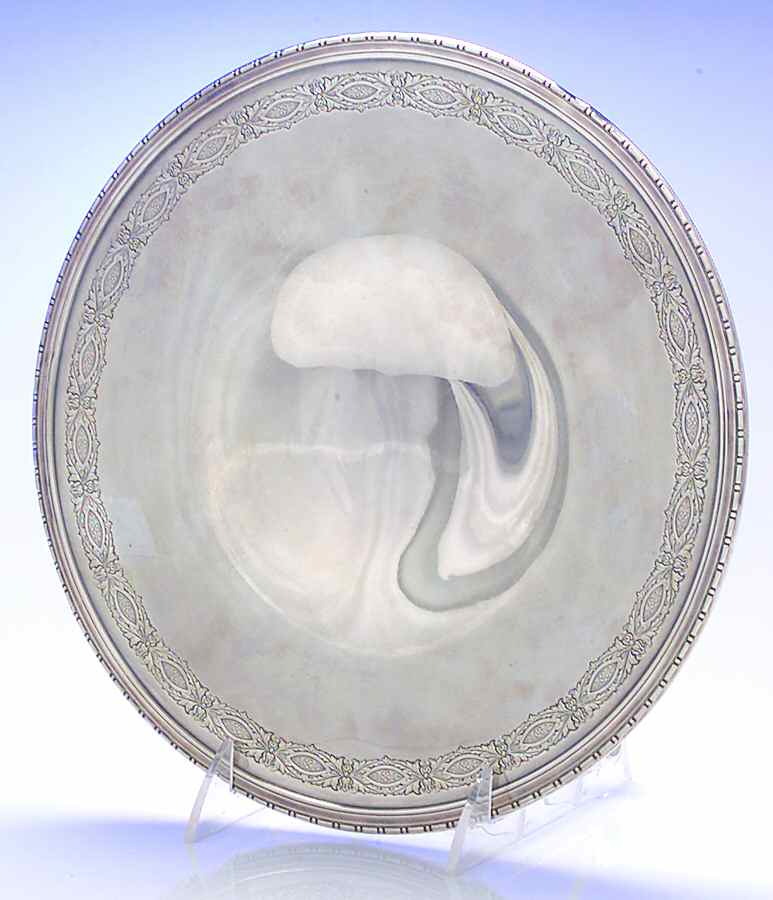 3335-9 (Sterling, Hollowware) Footed Sterling Sandwich Plate by Wallace Silver-1