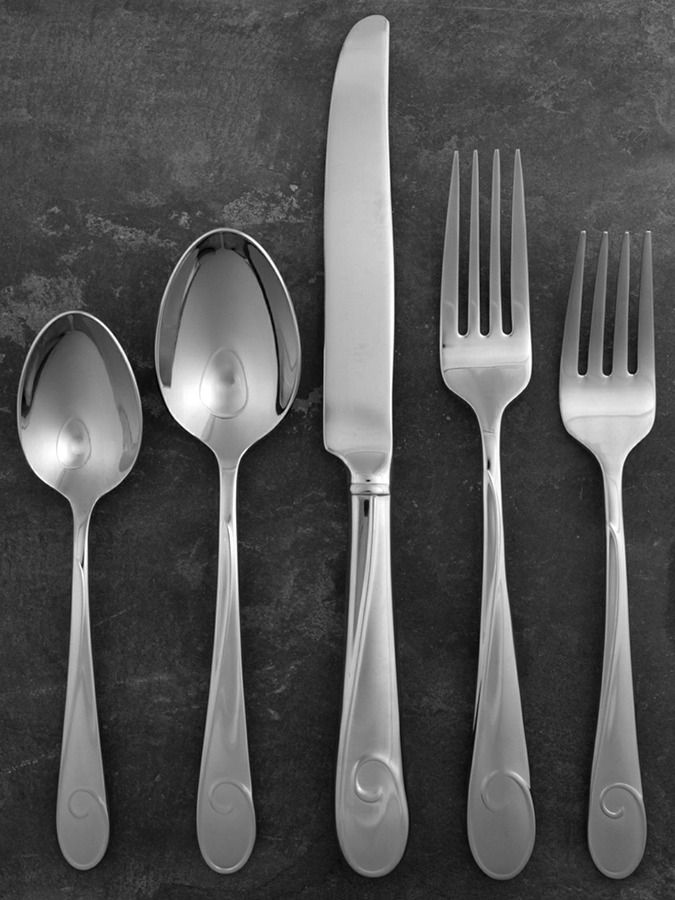 Ballet Ribbon (Stainless) 5 Piece Place Setting by Waterford-1