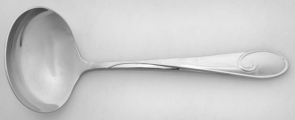Ballet Ribbon (Stainless) Solid Gravy Ladle by Waterford-1