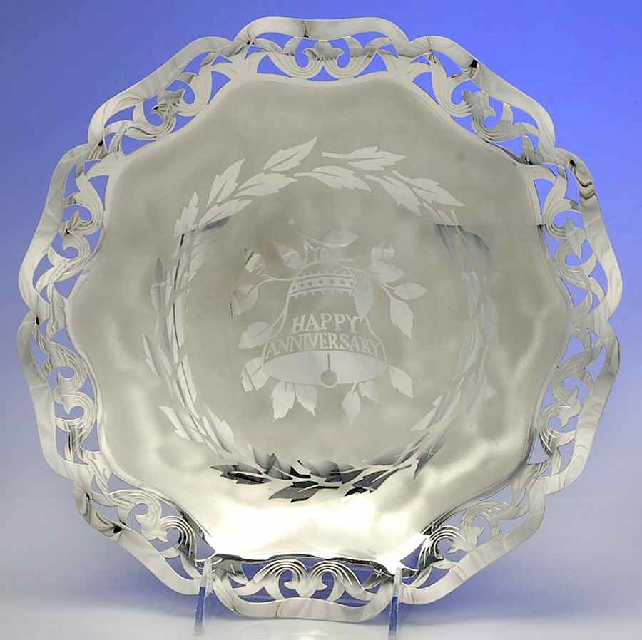 Silverplate Hollowware Footed Plated Round Centerpiece by WMF Flatware-1