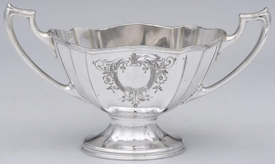 V456 (Silverplate, Hollowware) Silverplate Open Sugar Bowl by Wallace Silver-1