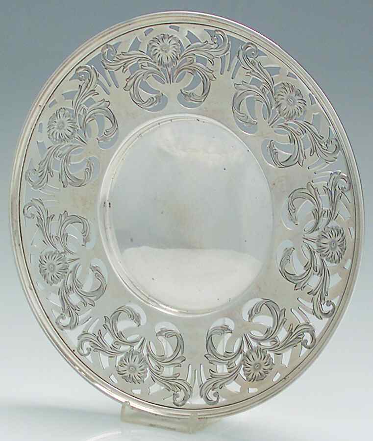 4204 (Sterling, Hollowware) Sterling Sandwich Plate by Watson-1