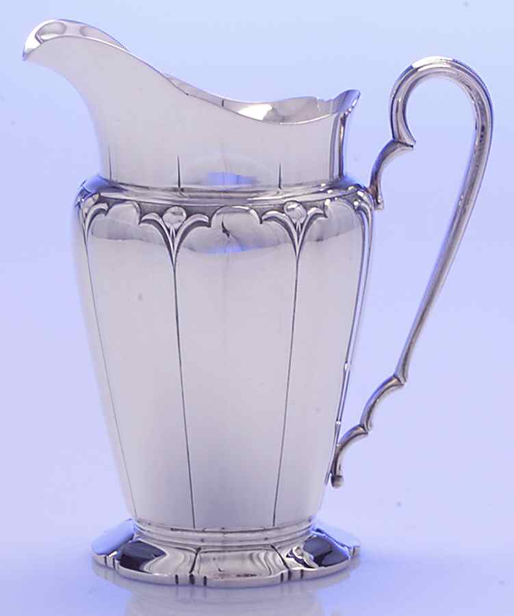 Lotus (Sterling, Hollowware, Scallop Base) Creamer by Watson-1