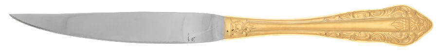 Antique Baroque (Gold Electroplate) Steak Knife Individual Hollow, No Serrate HC by Wallace Silver-1