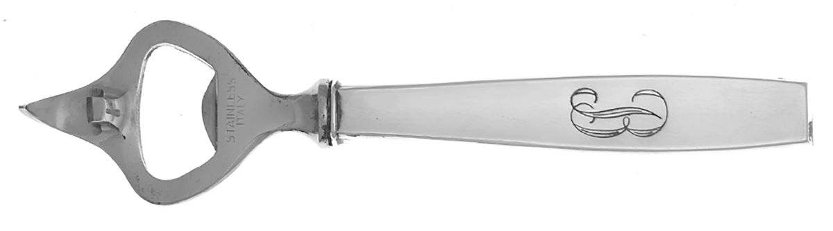 Sterling Flatware Bottle/Can Opener with Stainless Bowl by Webster Co-1