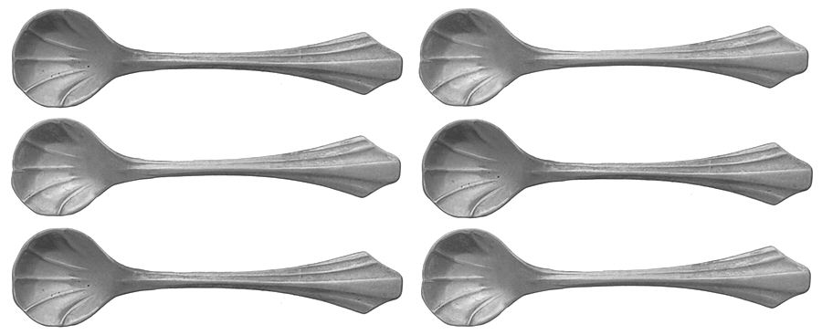 WSC83 (Sterling) Individual Salt Spoon - Set of 6 by Webster Co-1