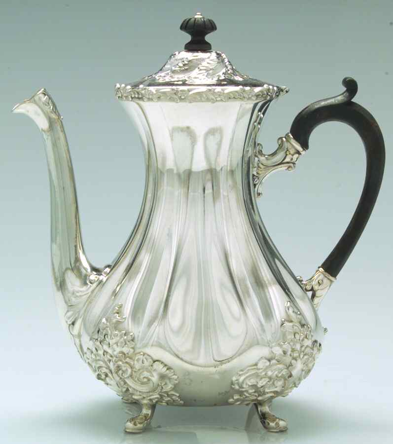 5077 (Silverplate, Hollowware) Silverplate Coffee Pot by Wilcox Silverplate-1