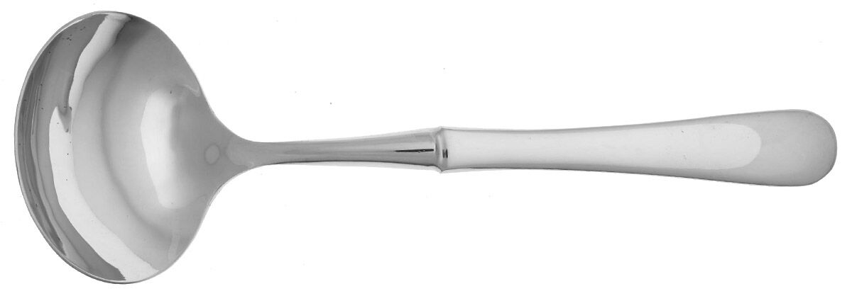 Baguette (Stainless) Gravy Ladle with No Spout Stainless Bowl HC by Wallace Silver-1
