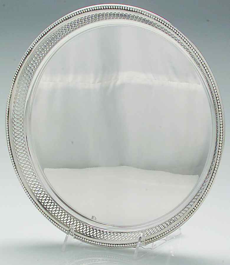 6619 (Sterling, Hollowware) 11" Gallery Tray by Wallace Silver-1