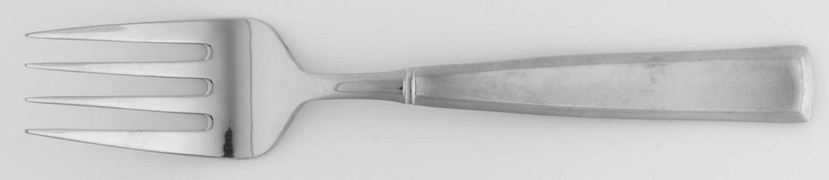 balance(Stainless) Large Solid Cold Meat Serving Fork by Wallace Silver-1