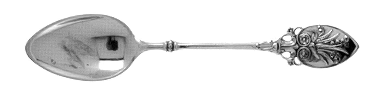 Lily (Sterling, 1870, Pierced Handle) Demitasse Spoon by Whiting Manf Co-1