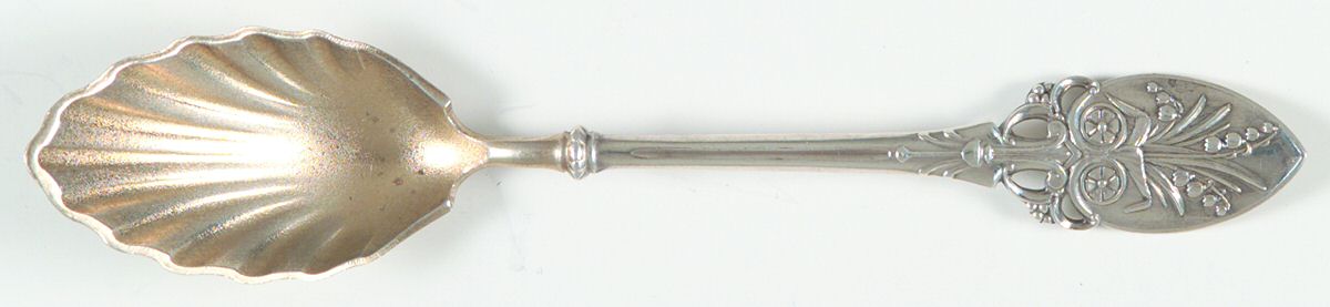 Lily (Sterling, 1870, Pierced Handle) Sorbet Spoon by Whiting Manf Co-1