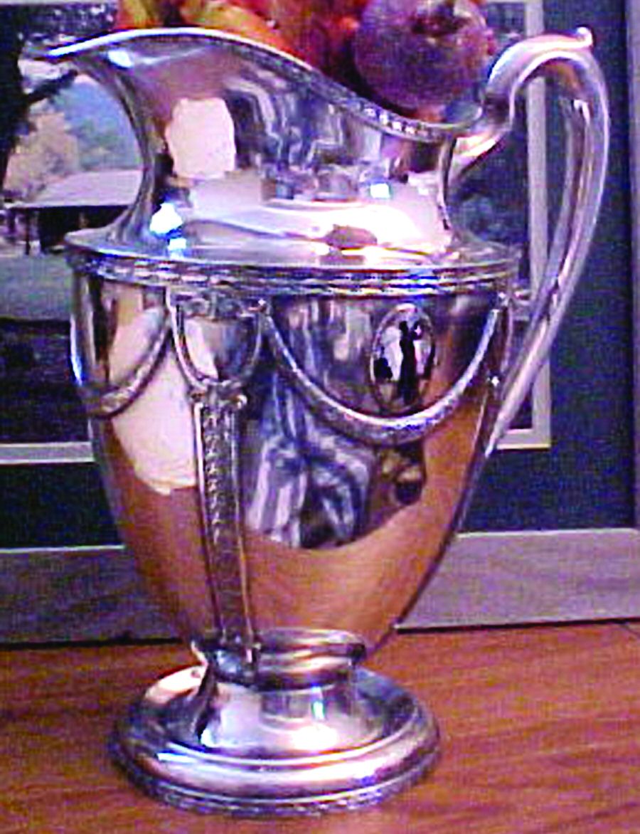Trophy (Silverplate, Hollowware) Silverplate Water Pitcher by Wallace Silver-1