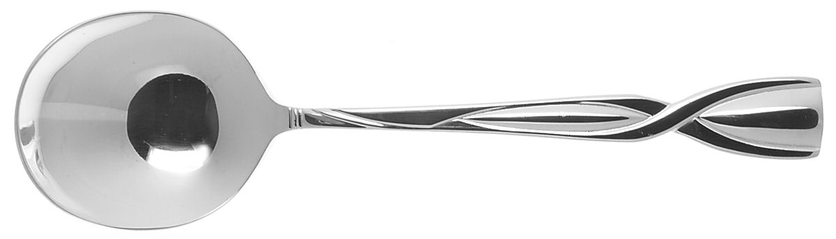 Verona (Stainless) Round Bowl Soup Spoon (Cream Soup) by World Tableware-1