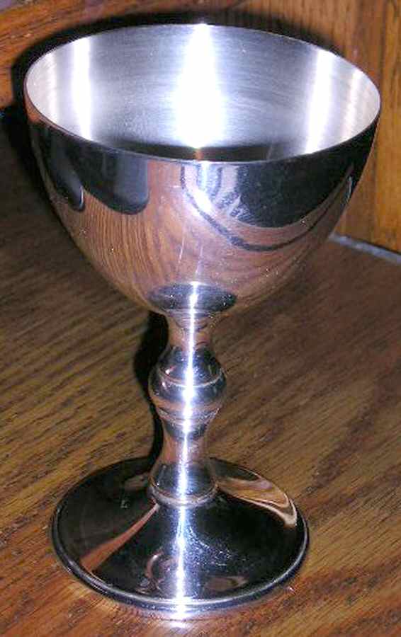 3670 (Silverplate, Hollowware) Silverplate Wine Goblet by W & S Blackington Co-1