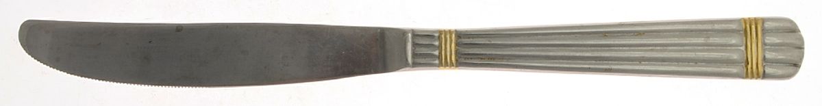 Golden Apollo (Stn, Go Acc, Rib Front Only) Modern Solid Knife by Wallace Silver-1