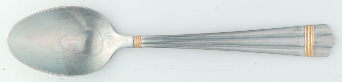 Golden Apollo (Stn, Go Acc, Rib Front Only) Teaspoon by Wallace Silver-1