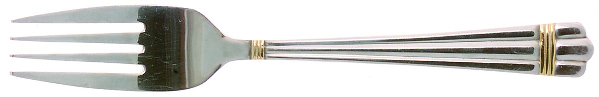 Golden Apollo (Stn, Go Acc, Rib Front Only) Individual Salad Fork by Wallace Silver-1