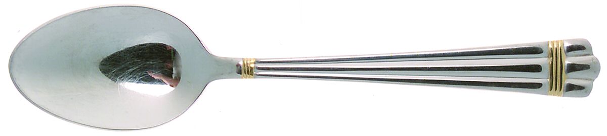 Golden Apollo (Stn, Go Acc, Rib Front Only) Place/Oval Soup Spoon by Wallace Silver-1