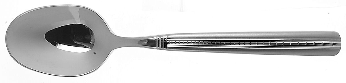 Tuxedo (Stainless) Place/Oval Soup Spoon by Wedgwood Silver-1