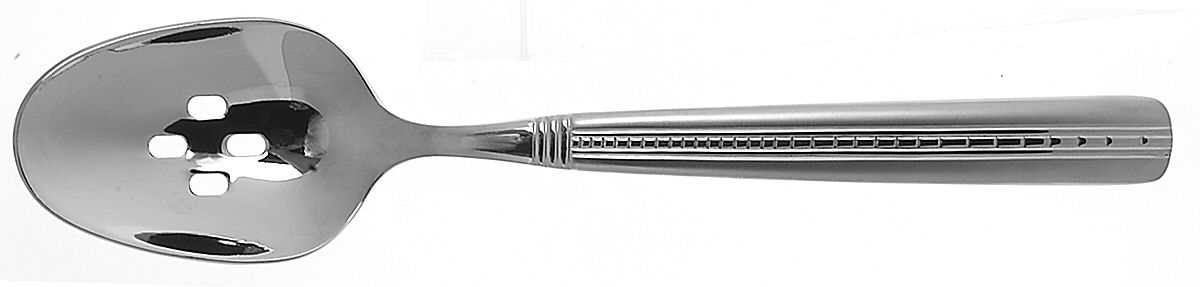 Tuxedo (Stainless) Pierced Tablespoon (Serving Spoon) by Wedgwood Silver-1