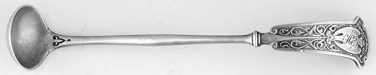 Arabesque (Sterling, 1870, No Monograms) Mustard Spoon by John R Wendt-1
