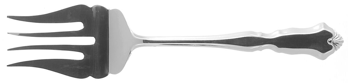 Centennial (Silverplate) Medium Solid Cold Meat Serving Fork by Wallace Silver-1