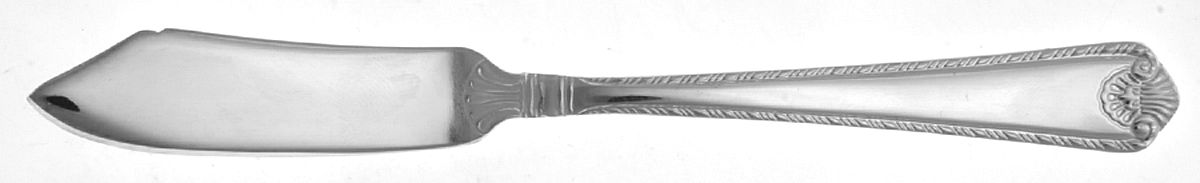 French Shell (Silverplate) Flat Handle Master Butter Knife by Wallace Silver-1