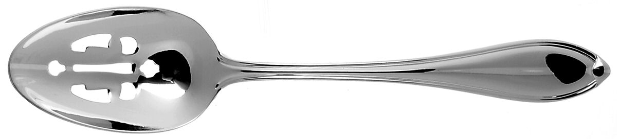 Royal Tip (Silverplate) Pierced Tablespoon (Serving Spoon) by Wallace Silver-1