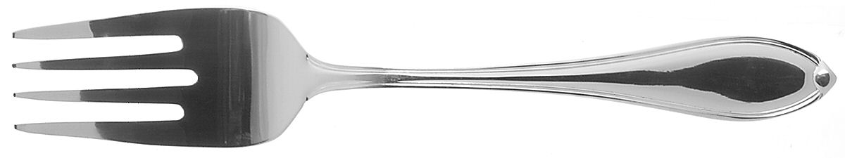 Royal Tip (Silverplate) Medium Solid Cold Meat Serving Fork by Wallace Silver-1