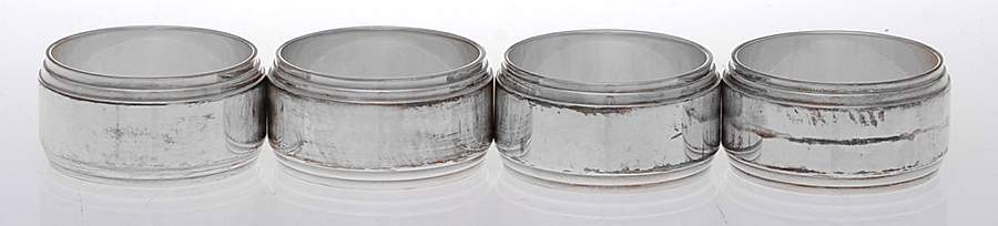 Silverplate Hollowware Napkin Ring - Set of 4 by Williams-Sonoma-1
