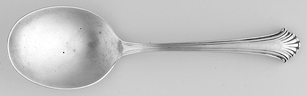 WSC41 (Sterling) Straight Handle Baby Spoon by Webster Co-1