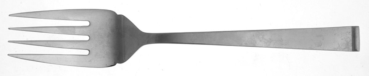 Julienne (Stainless) Large Solid Cold Meat Serving Fork by Wallace Silver-1