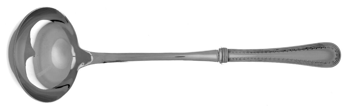 Grosgrain (Stainless) Soup Ladle with Stainless Bowl HC by Wedgwood Silver-1