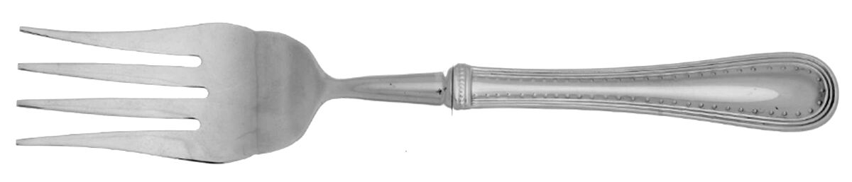 Grosgrain (Stainless) Cold Meat Fork Large, Stainless Tines HC by Wedgwood Silver-1