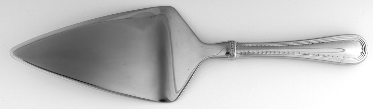 Grosgrain (Stainless) Pie & Cake Server with Stainless Blade by Wedgwood Silver-1