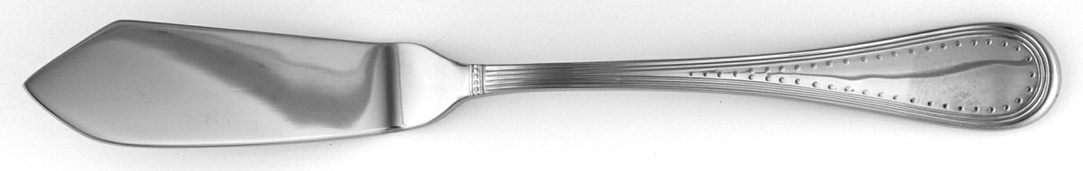 Grosgrain (Stainless) Flat Handle Master Butter Knife by Wedgwood Silver-1