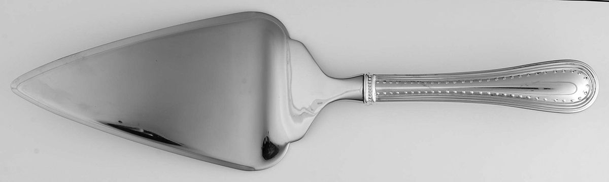 Grosgrain (Sterling) Pie Server with Stainless Blade by Wedgwood Silver-1