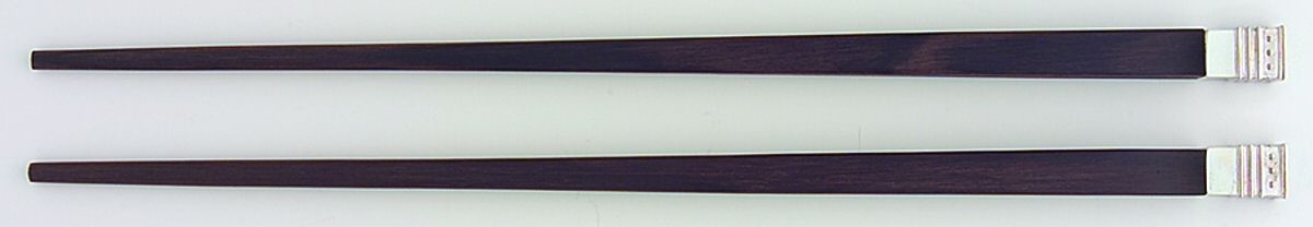 Grosgrain (Sterling) (Set of 2) Chopstick Set by Wedgwood Silver-1