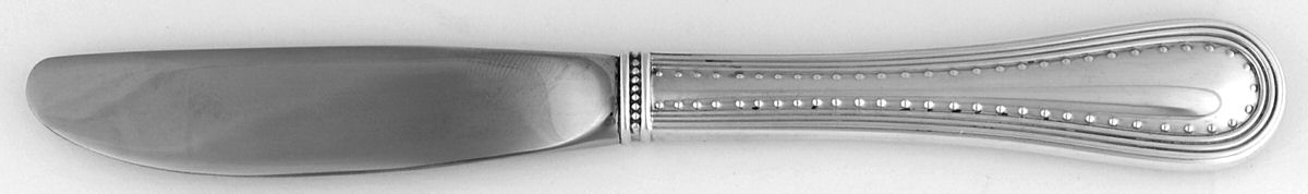 Grosgrain (Sterling) Modern Hollow Butter Spreader (Stainless) by Wedgwood Silver-1