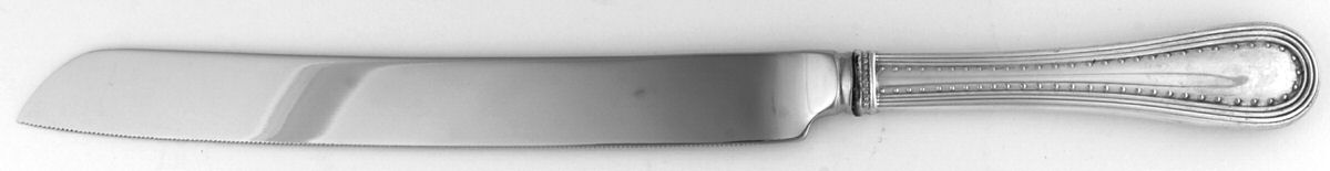Grosgrain (Sterling) Cake Knife with Stainless Blade by Wedgwood Silver-1