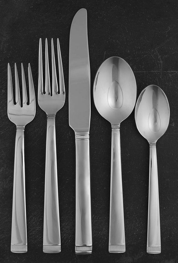 Chime (Stainless) 5 Piece Place Setting by Wedgwood Silver-1