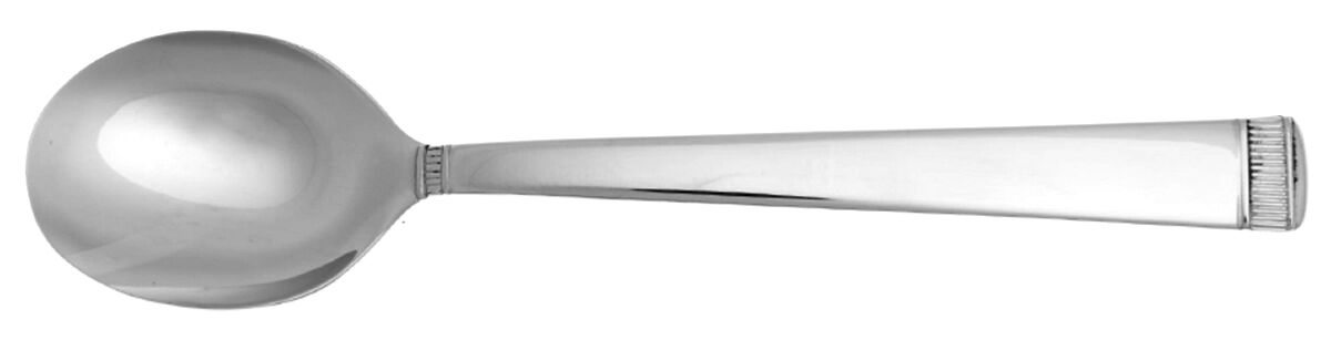 Chime (Stainless) Round Bowl Soup Spoon (Cream Soup) HC by Wedgwood Silver-1