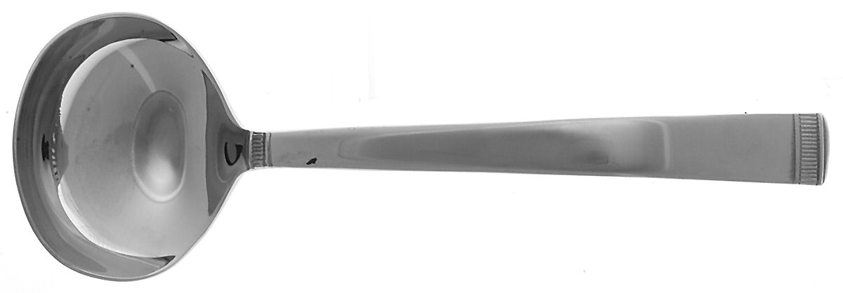 Chime (Stainless) Solid Gravy Ladle by Wedgwood Silver-1