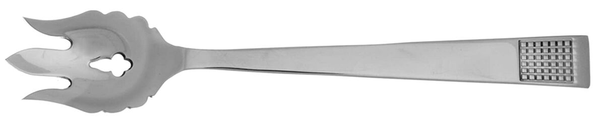 Blanc Sur Blanc (Stainless) Vegetable Serving Fork Solid  HC by Wedgwood Silver-1