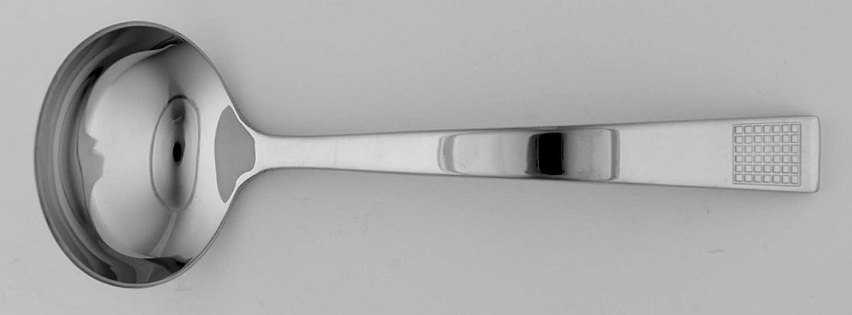 Blanc Sur Blanc (Stainless) Solid Gravy Ladle by Wedgwood Silver-1
