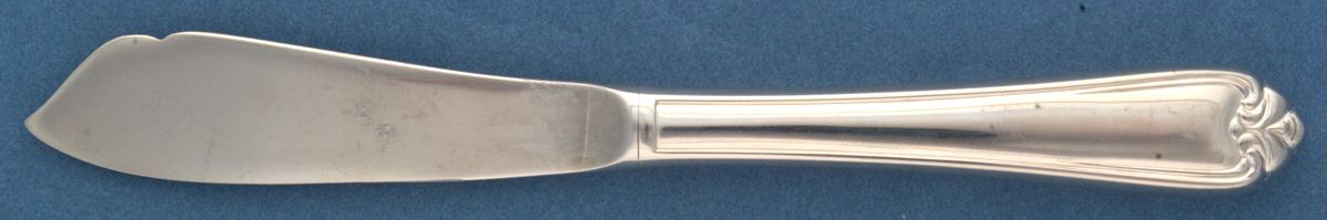 Lotus (Silverplate) Hollow Handle Master Butter Knife by Wallace Silver-1