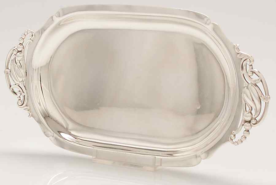 WSC4H (Sterling, Hollowware) Tray for Sterling Creamer & Sugar Set by Webster Co-1