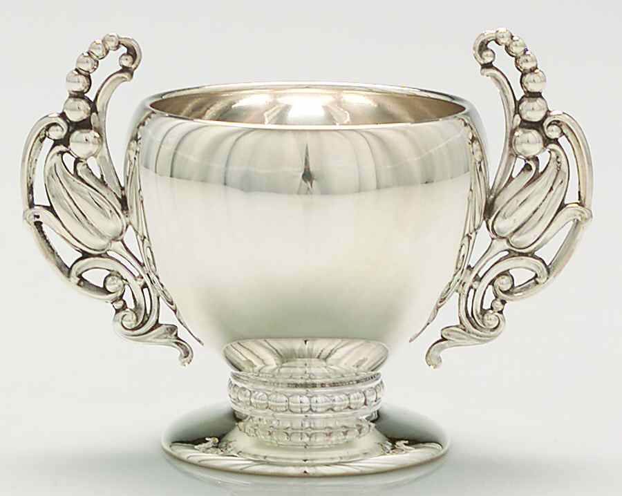 WSC4H (Sterling, Hollowware) Mini Open Sugar Bowl by Webster Co-1