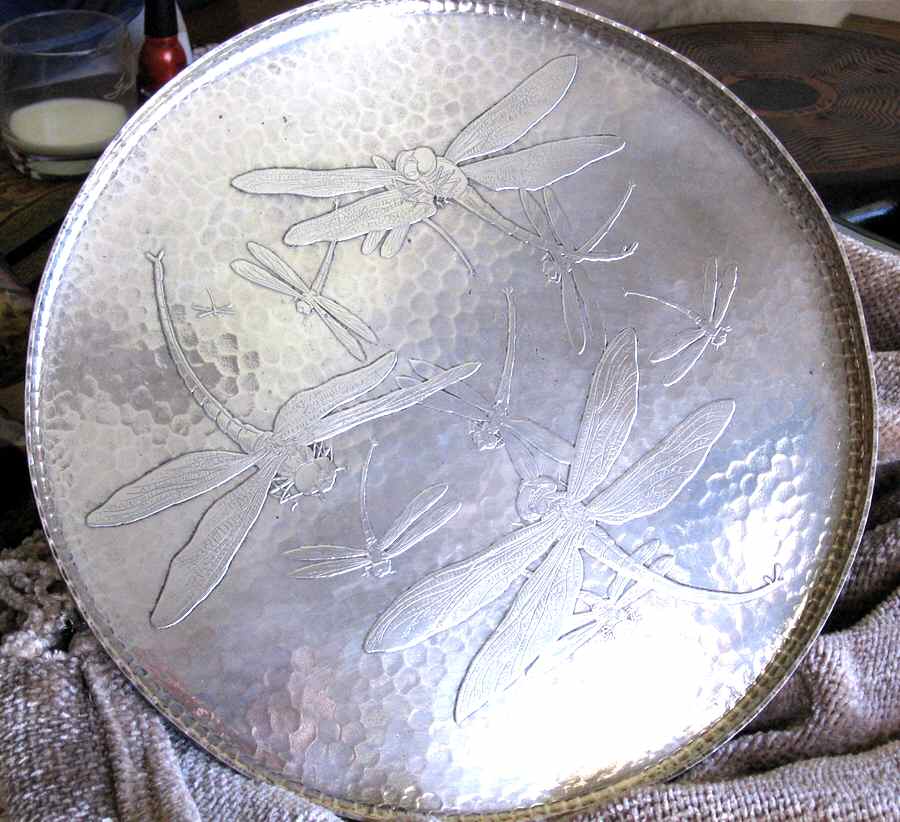 990 (Sterling, Hollowware) 13" Round Tray by Whiting Manf Co-1